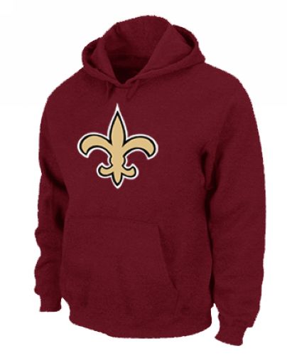 NFL Men's Nike New Orleans Saints Logo Pullover Hoodie - Red